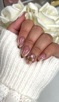 3d Autumn Brown French Tip