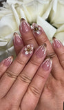 3d Autumn Brown French Tip