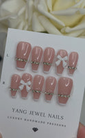 Crystal white Tip With Bow
