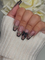 Crystal Black Tip With Bow