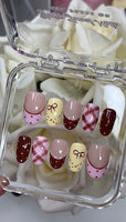 Pink Brown Yellow