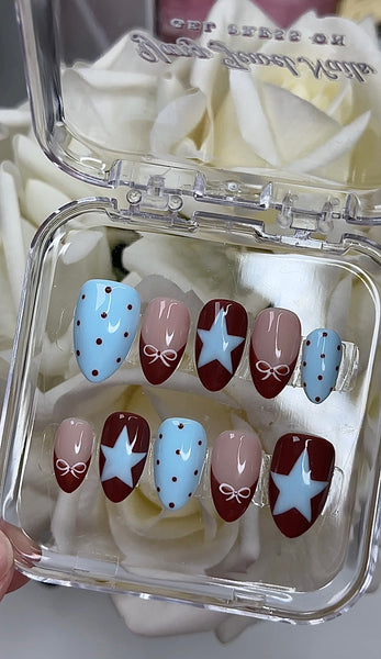 Blue and Brown Super Star