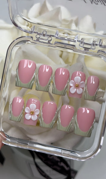 3D Green French Tip