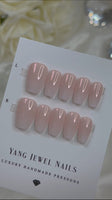 Pink Nude and White Ombre XSmall (RTS)