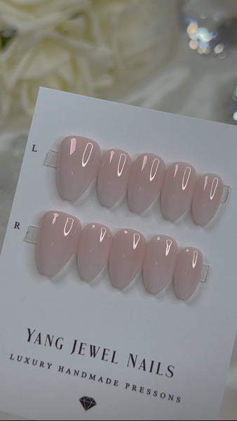 Pink Nude and White Ombre Large (RTS)