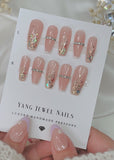 Glitter Tip with Crystal Chain