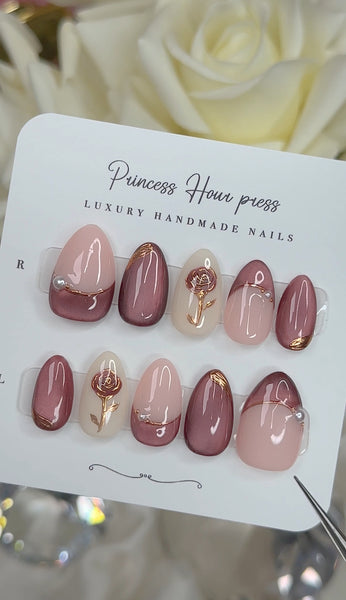 Sangria Rose - Short Almond