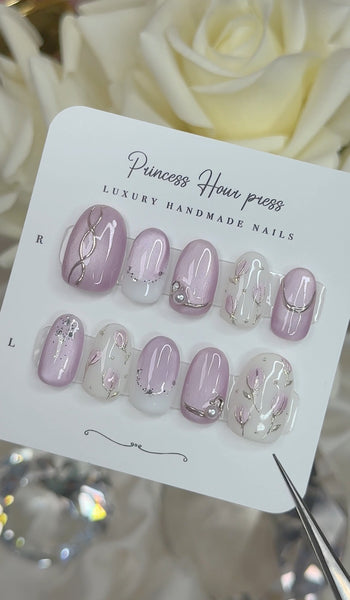 Purple Cateye Tulip - Short Round