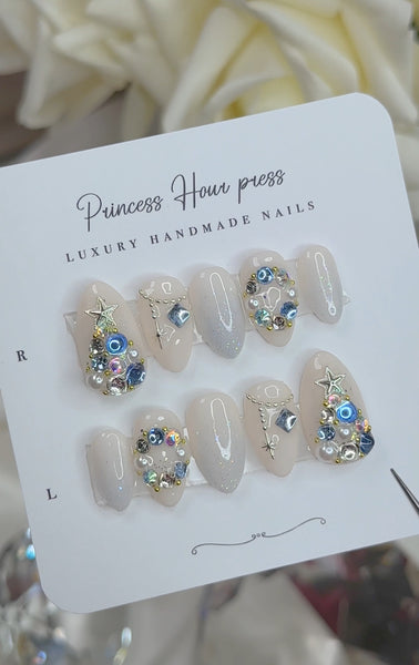 Christmas Blue - Short Almond