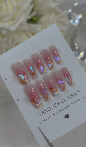Pink Aurora Crystal Tip