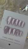Glass Cateye Purple