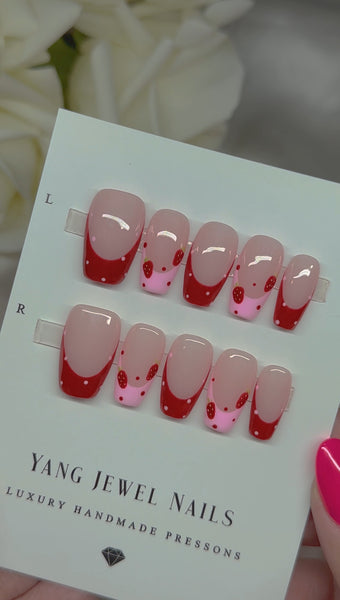 Red and Pink with Strawberries XSmall (RTS)