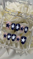White and Navy Star